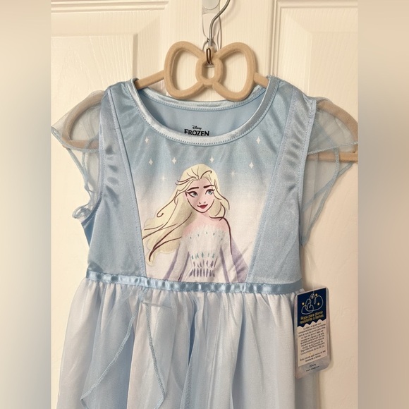 Disney Frozen Elsa Light Blue Kids Dress - Picture 5 of 7
